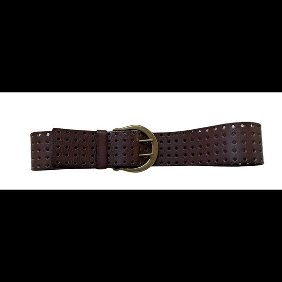 Linea Pella Dark Brown Leather Belt - Picture 4 of 8